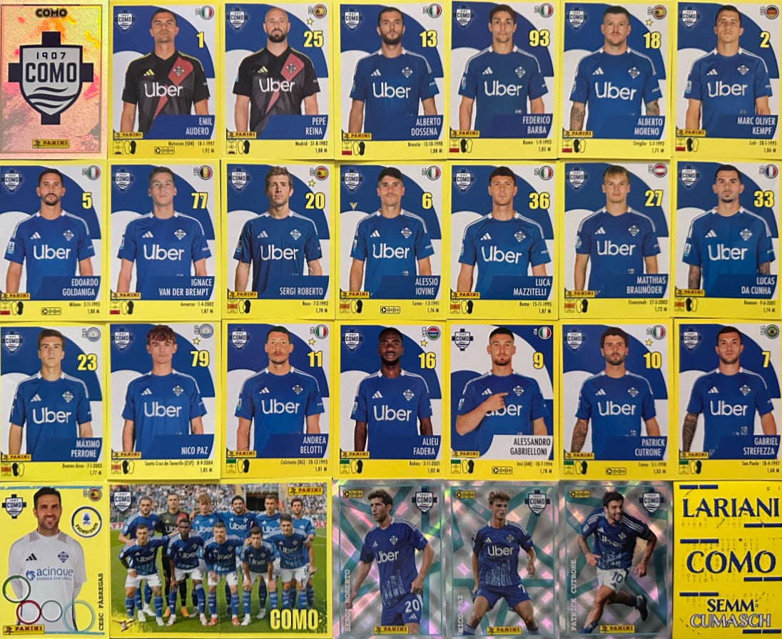 Calciatori Panini 2024/25 - Scegli Squadra Completa Juventus Inter Milan