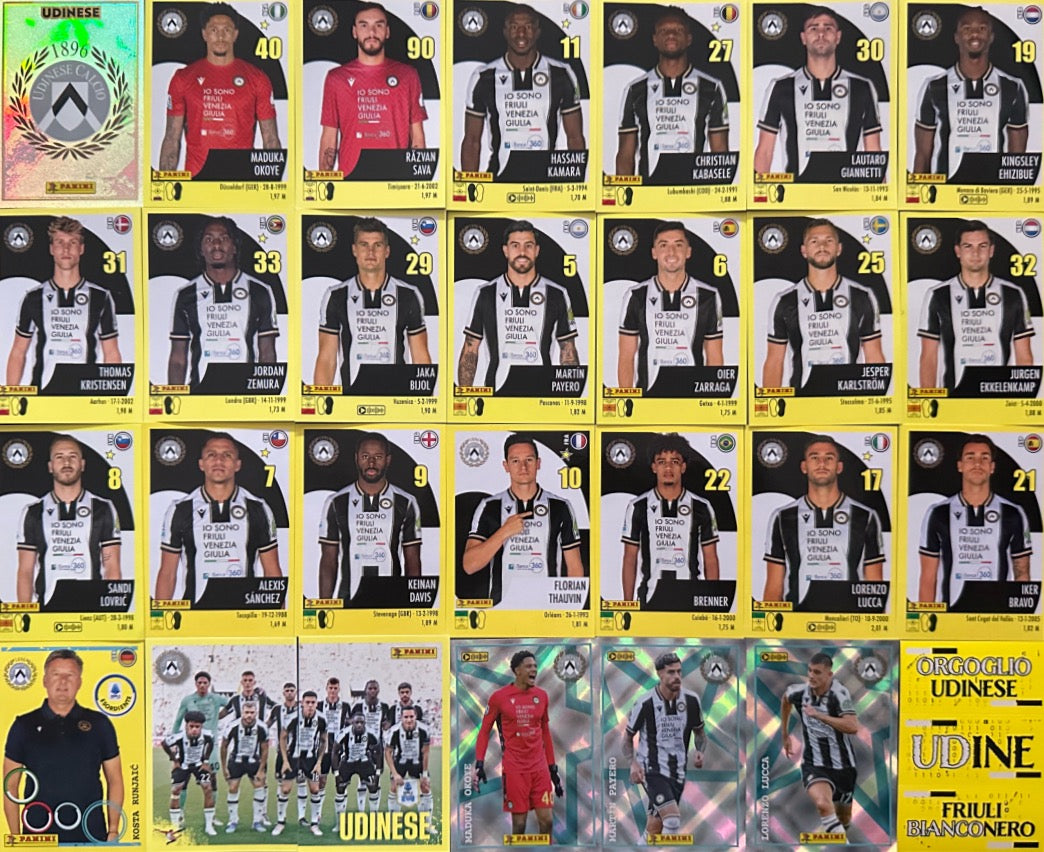 Calciatori Panini 2024/25 - Scegli Squadra Completa Juventus Inter Milan