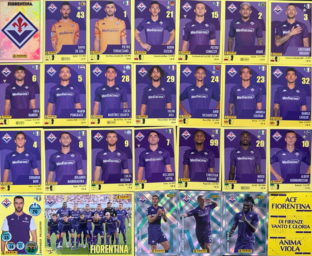 Calciatori Panini 2024/25 - Scegli Squadra Completa Juventus Inter Milan