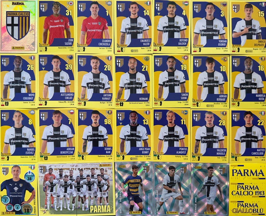 Calciatori Panini 2024/25 - Scegli Squadra Completa Juventus Inter Milan