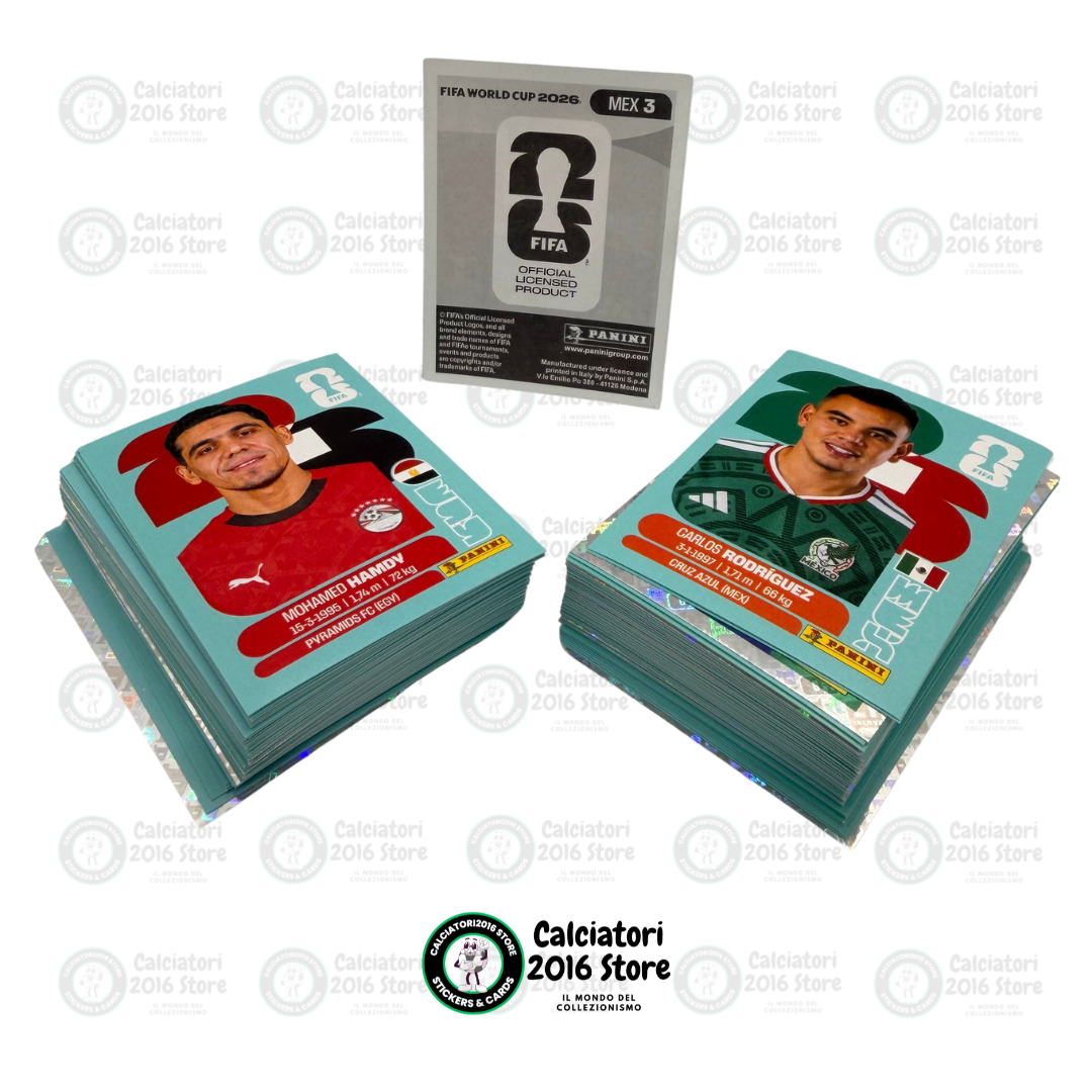World Cup 2026 Panini - Lotto 185 figurine diverse