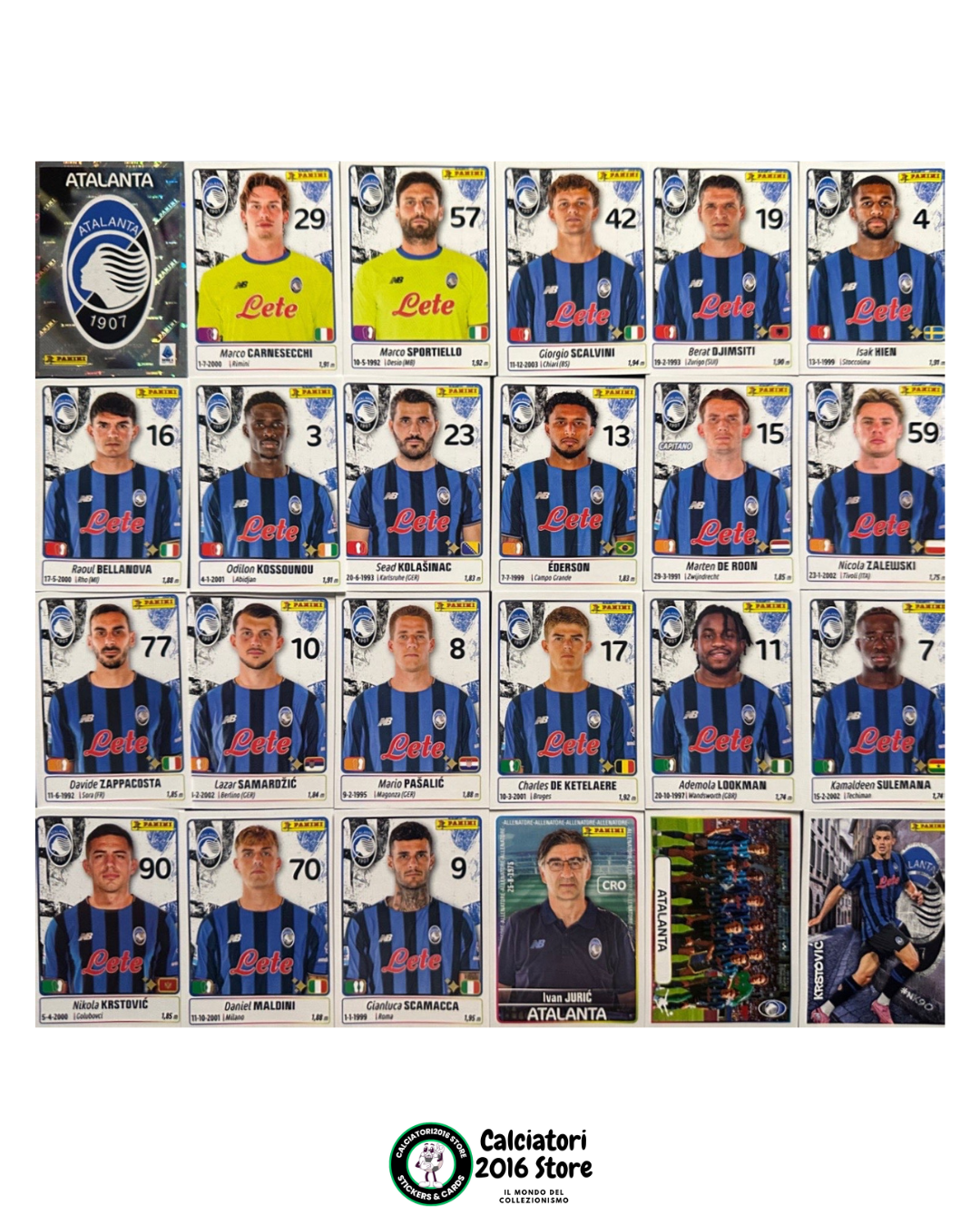 Calciatori Panini 2025 -26 - squadre complete a scelta