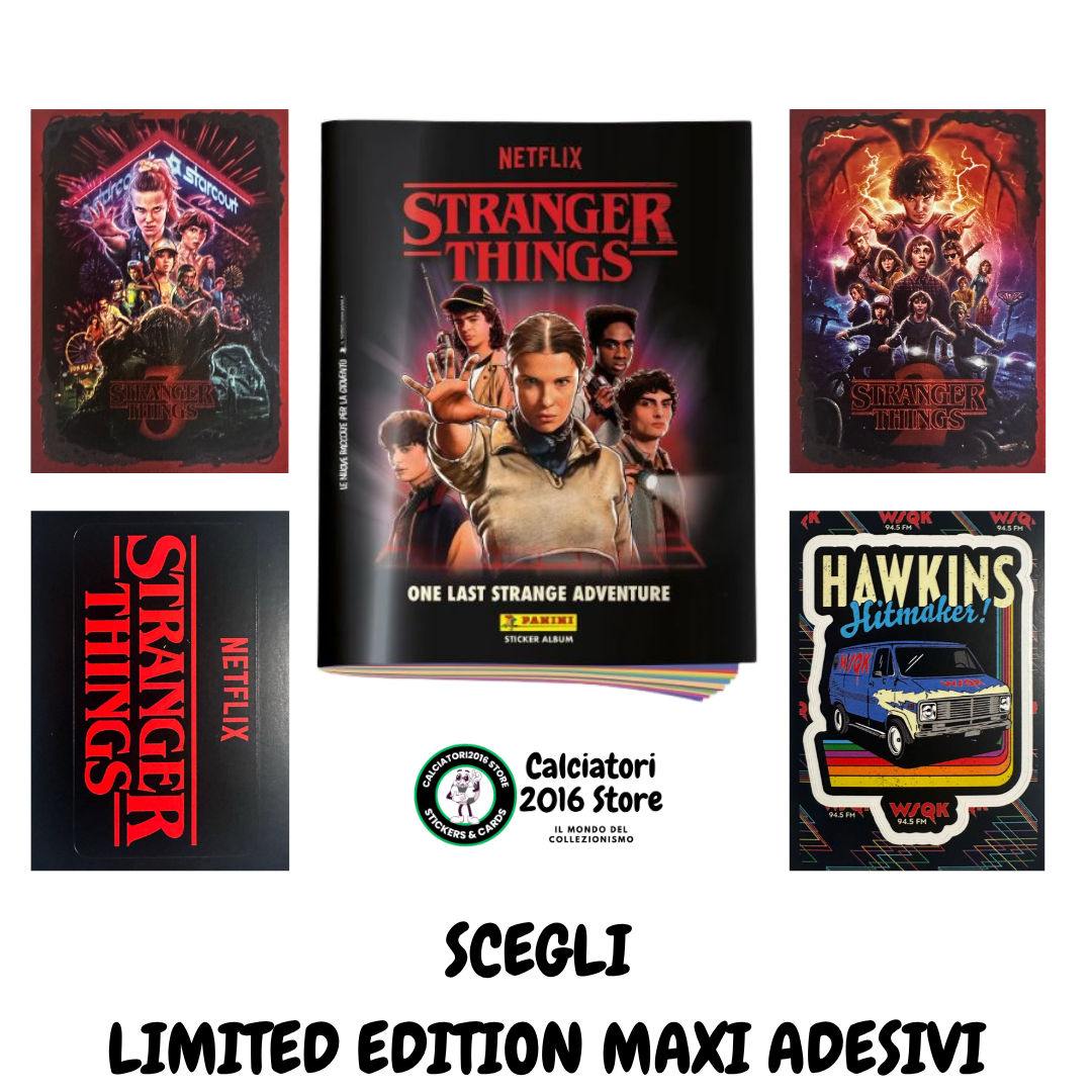 Stranger Things Panini Netflix 2025 - Limited Edition Maxi Adesivi a scelta