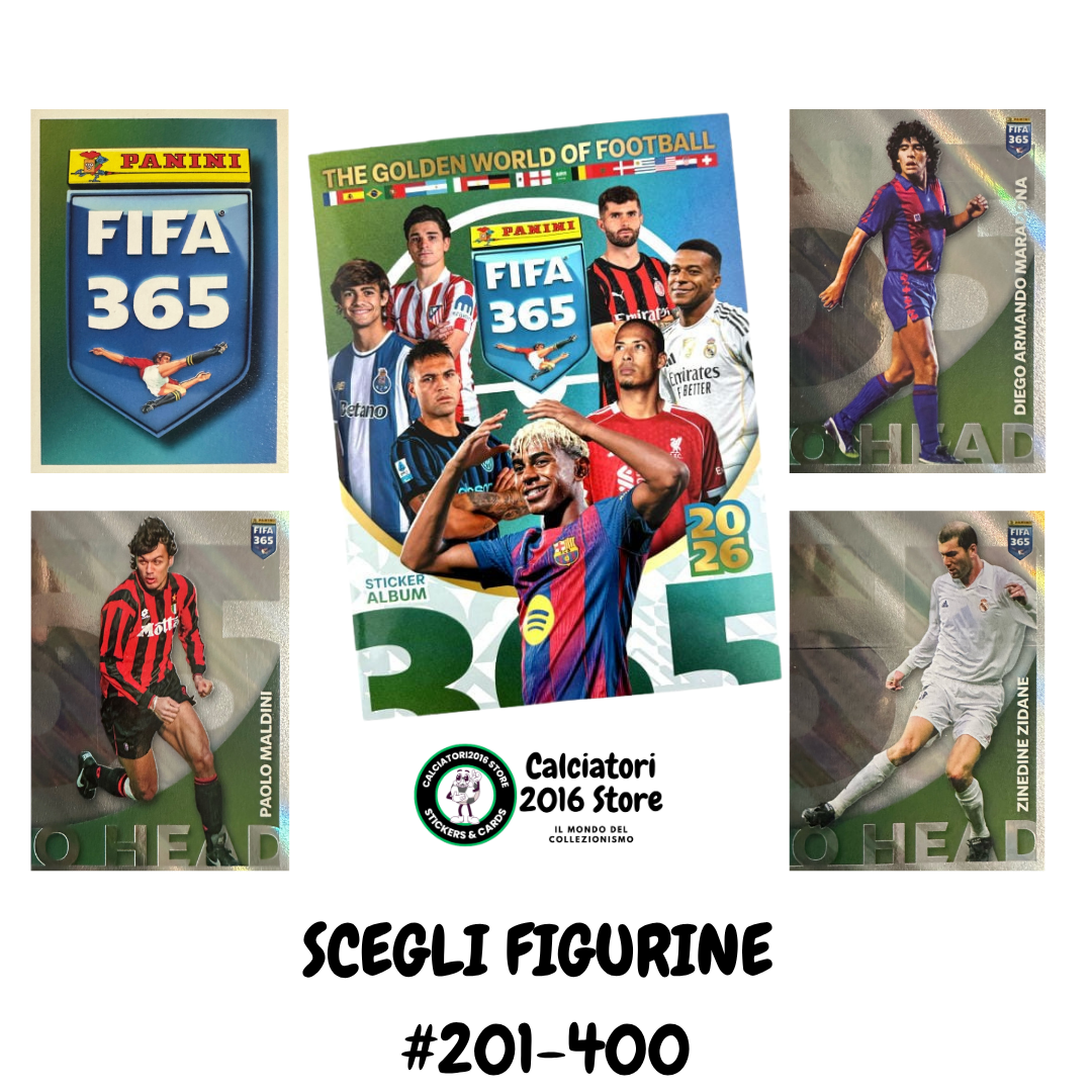 FIFA 365 2026 Panini - Figurine a scelta 201-400