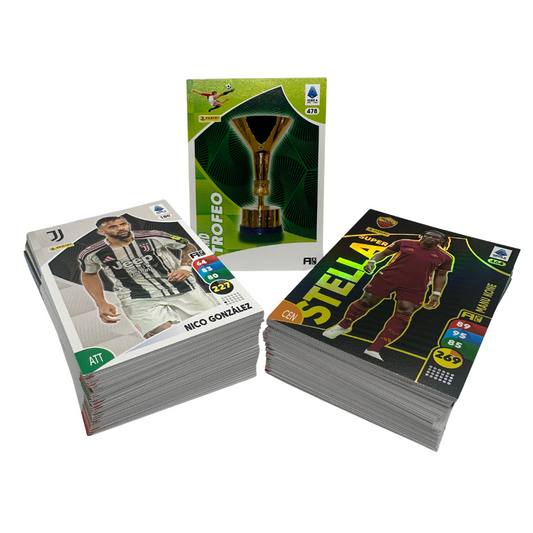Panini Adrenalyn XL Calciatori 2025-26 lotto 150 card diverse