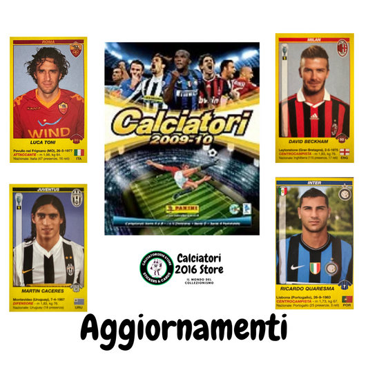 Calciatori Panini 2009/10 mancolista - Scegli figurina Aggiornamenti