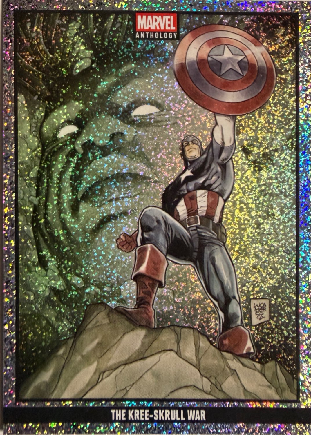 Marvel Anthology Panini - Box vuoto + set completo 100 Parallel Stardust Holo