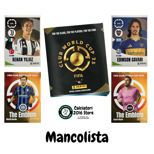 Fifa Club World Cup 2025 mancolista - Scegli figurina da 301 a 400