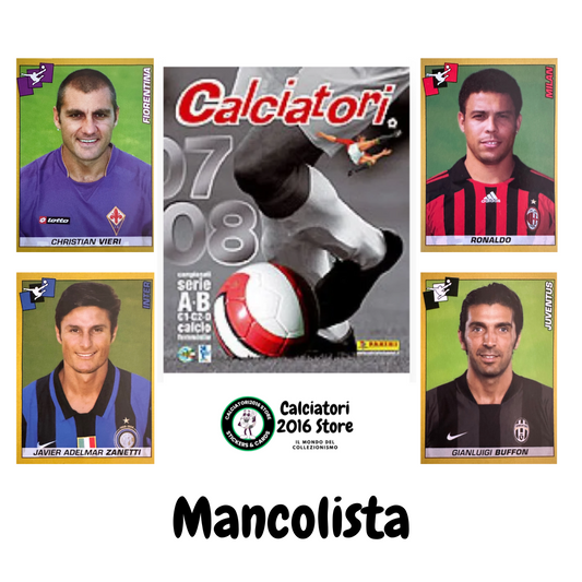 Calciatori Panini 2007/08 mancolista - Scegli figurina da 401 a 500