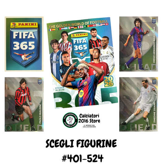 FIFA 365 2026 Panini - Figurine a scelta 401-524