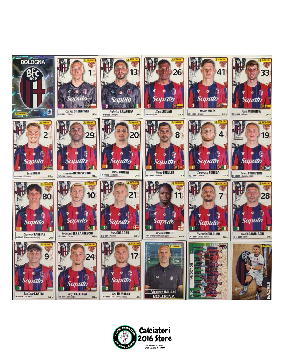 Calciatori Panini 2025 -26 - squadre complete a scelta