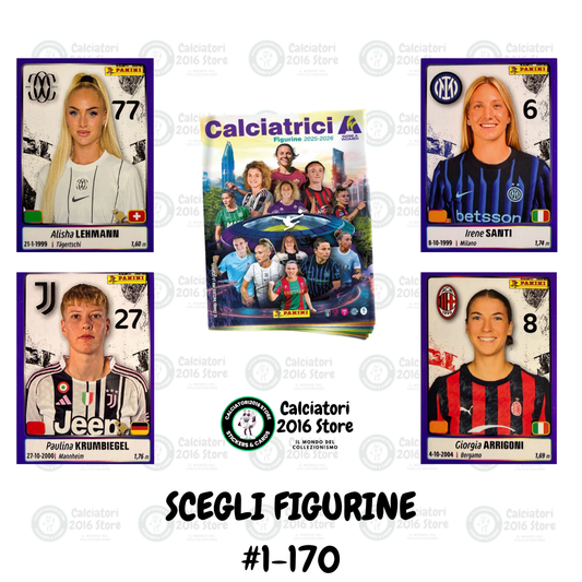 Calciatrici Panini 2025/26 Panini - Scegli figurina da da 1 a 170