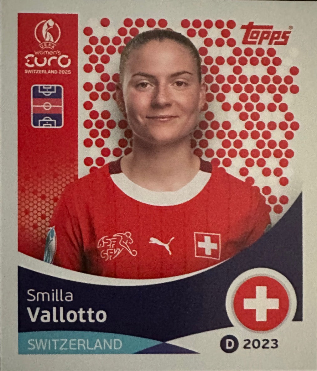 Women's Euro 2025 Switzerland - Scegli figurina da 1 a 100