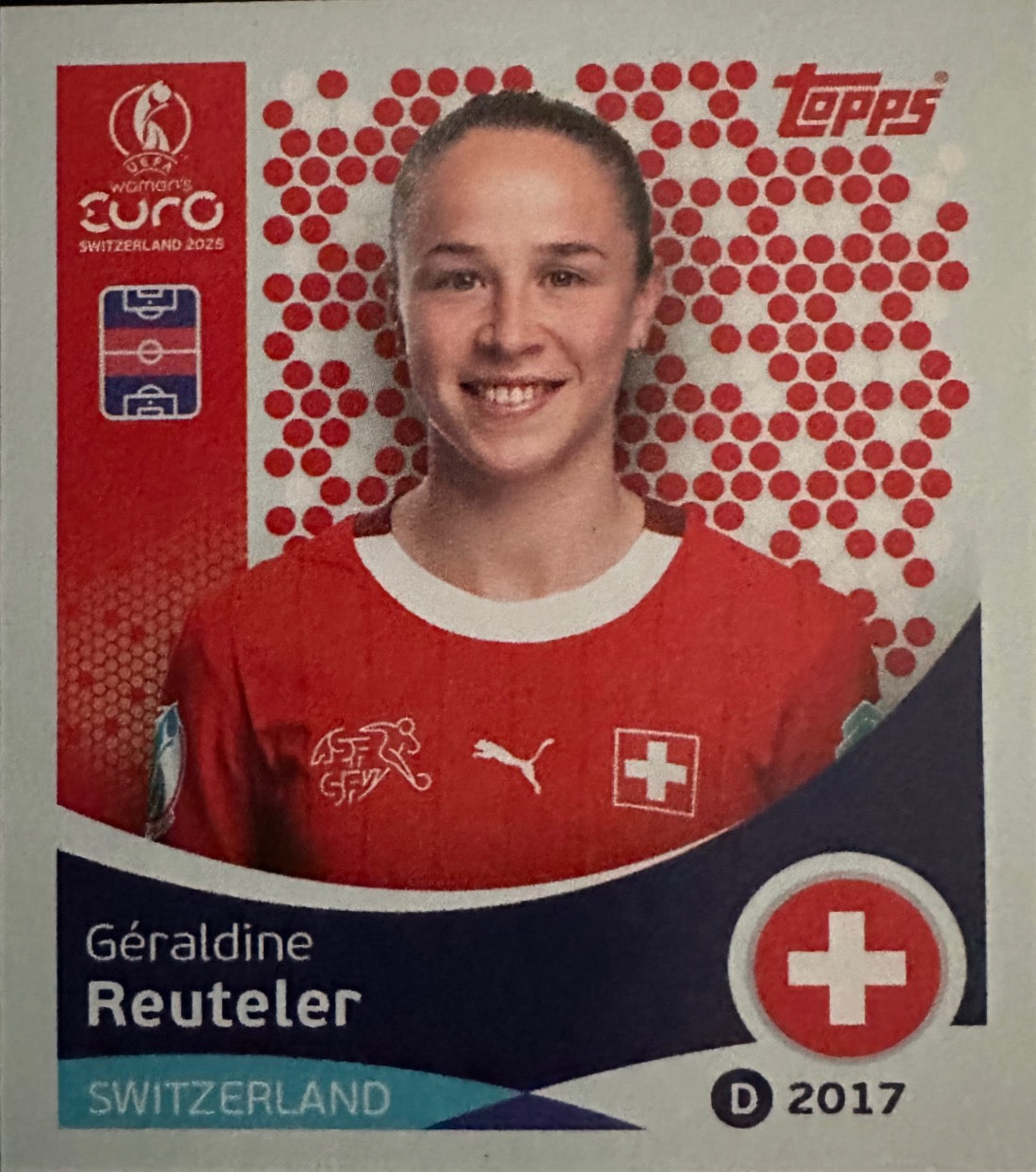 Women's Euro 2025 Switzerland - Scegli figurina da 1 a 100