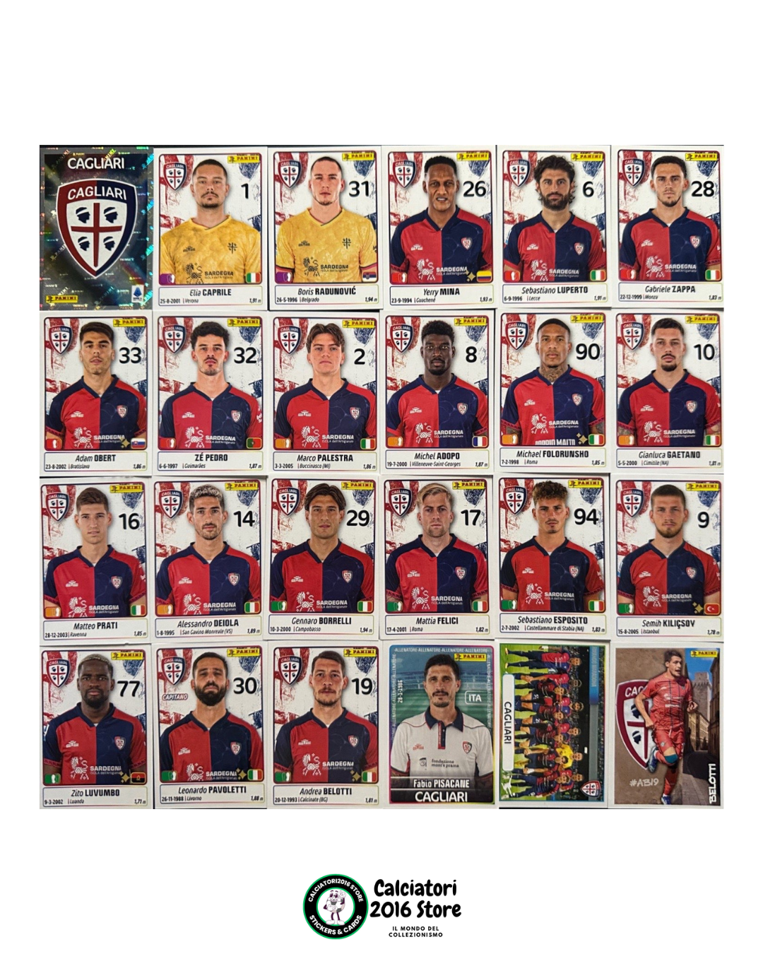 Calciatori Panini 2025 -26 - squadre complete a scelta