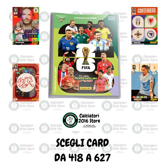 Adrenalyn Xl FIFA World Cup 2026 - Scegli Card da 418 a 627