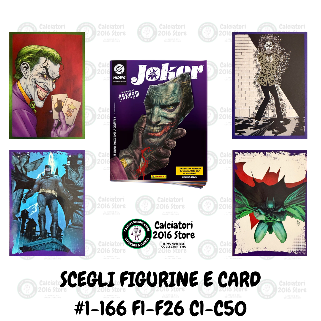 Joker Panini 2026 - Scegli figurine da 1 a 166 F1-F26 C1-C50