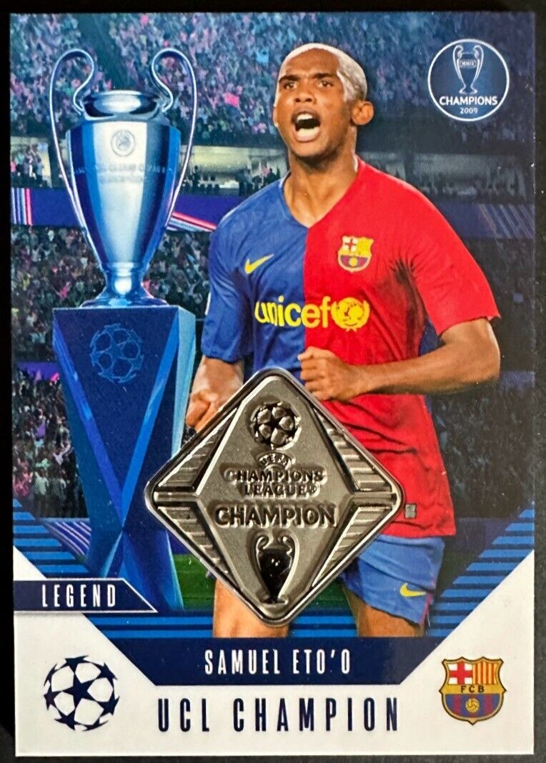 Match Attax 2024/25 Topps - Relic Card UCLC-SE Samuel Eto'o Barcellona