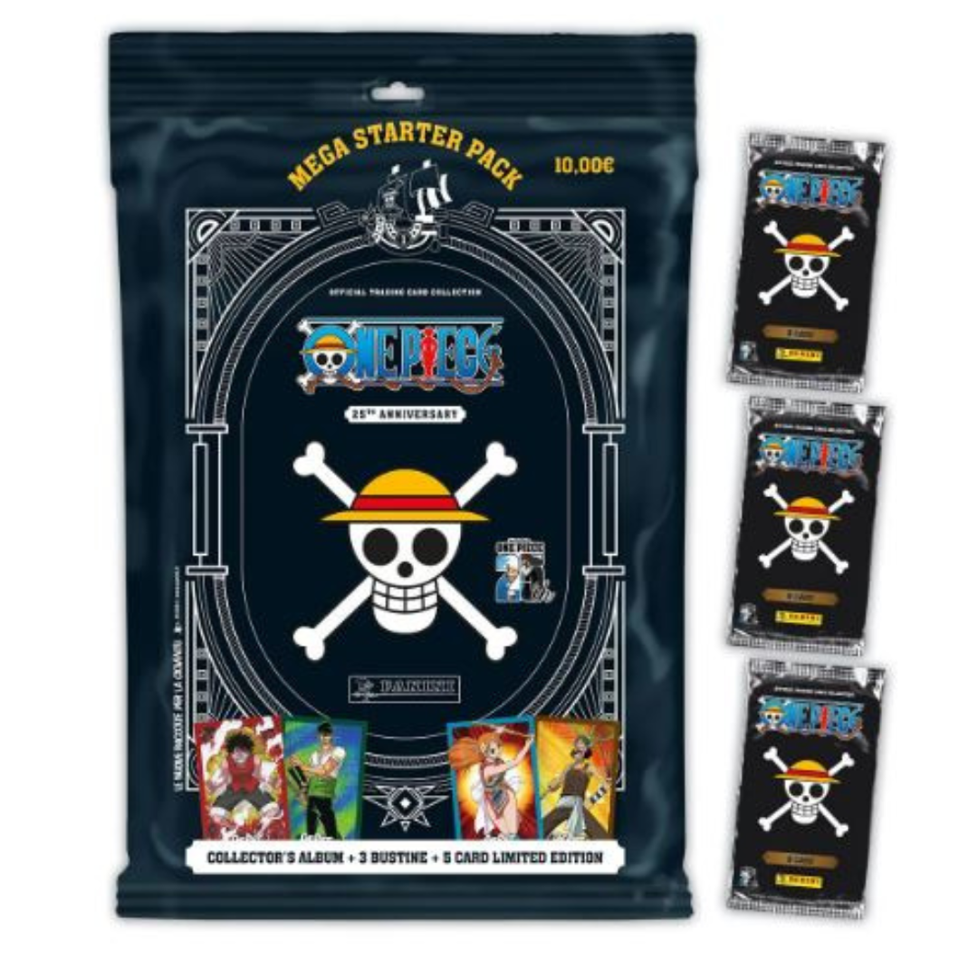 One Piece Trading Card  2024 Panini - Starter Pack Raccoglitore + 5 Limited