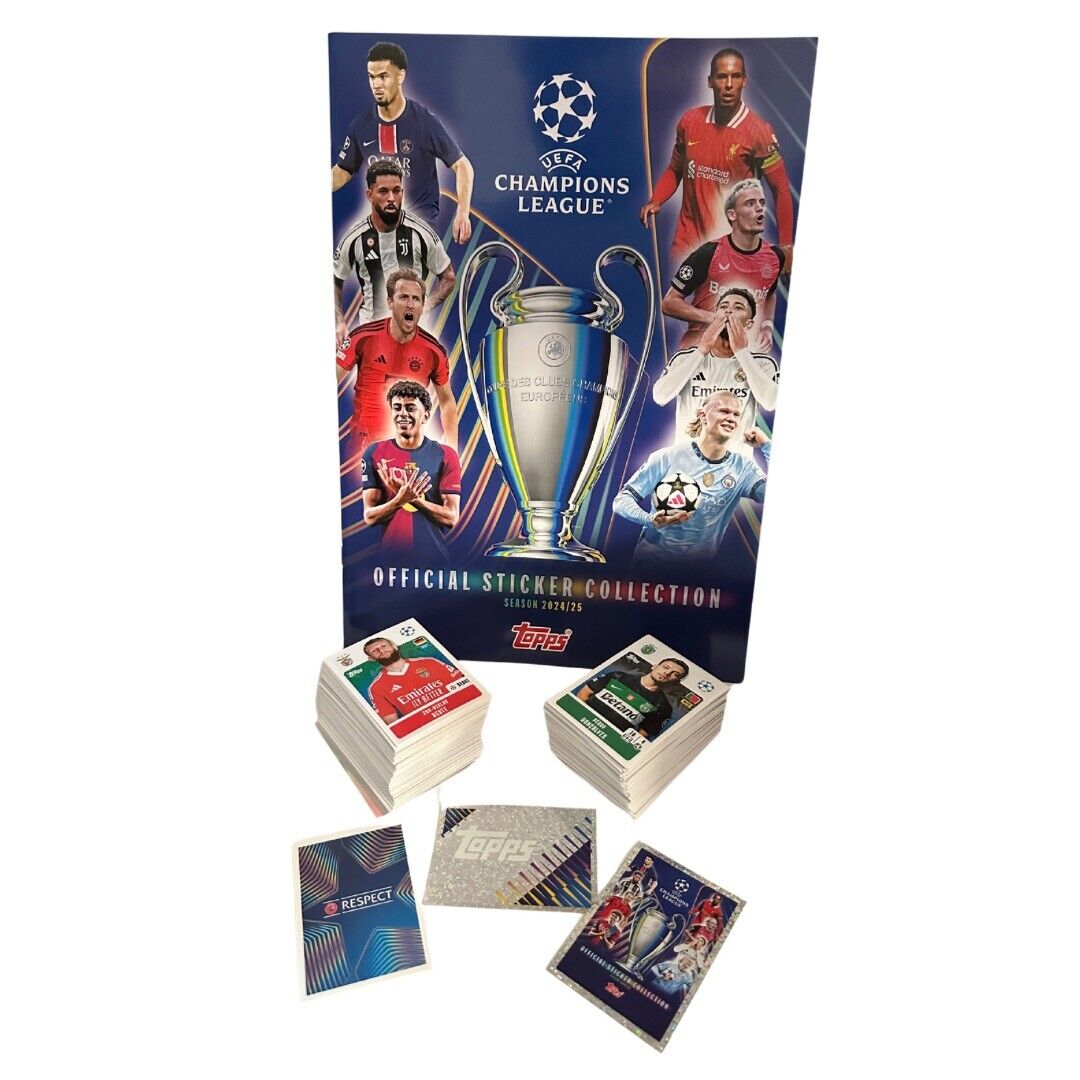 Champions League 2024/25 Topps - Album Vuoto + Set Completo 531 Figurine