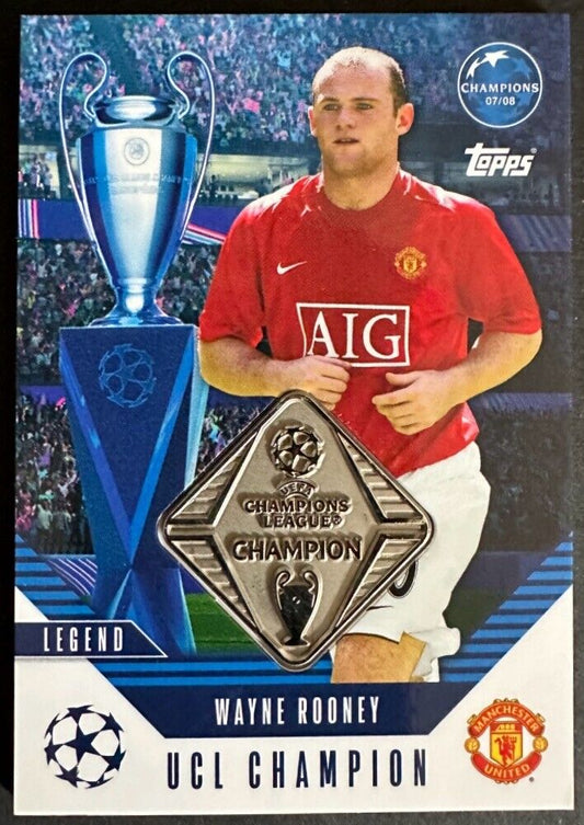 Match Attax 2024/25 Topps - Relic Card UCLC-ROO Wayne Rooney Manchester United