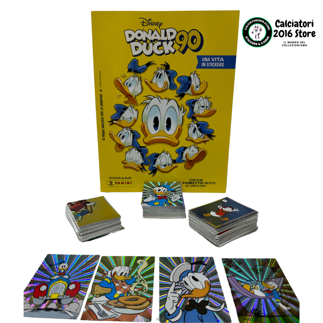 Donald Duck 90 Panini 2024 - Album + Set 276 figurine + 50 Card + 4 Limited