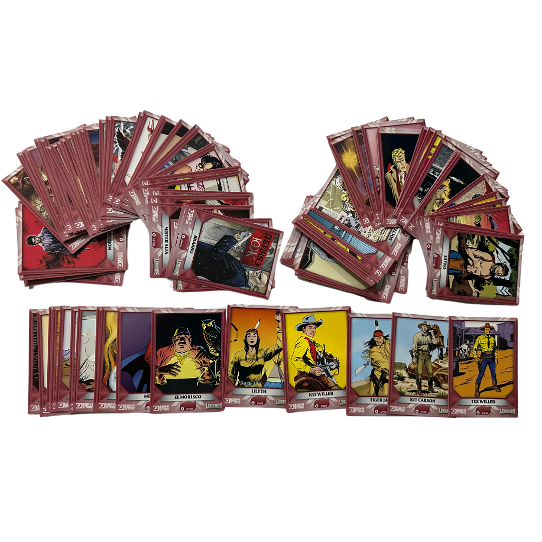 Sergio Bonelli Legends Gedis - Set completo 100 Card Rosse Box Retail