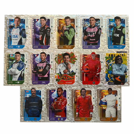 Turbo Attax 2025 Topps Formula 1 - Lotto 14 Limited Edition Le9-Le22