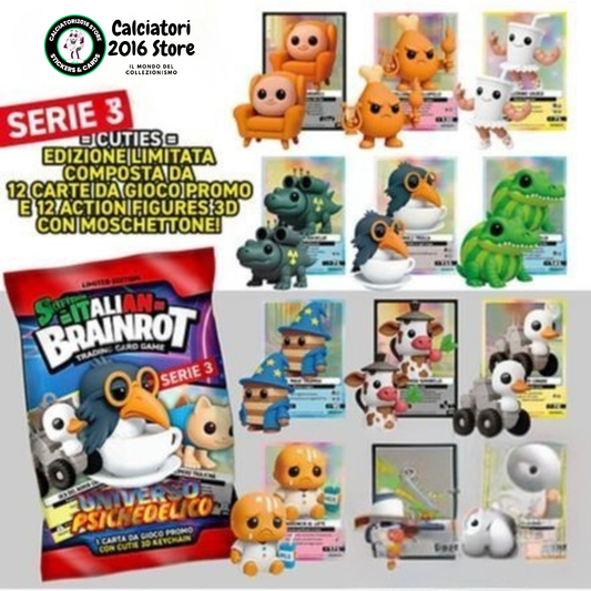 Skifidol Italian Brainrot Serie 3 - 12 Cutie 3D + Carta Promo Serie completa