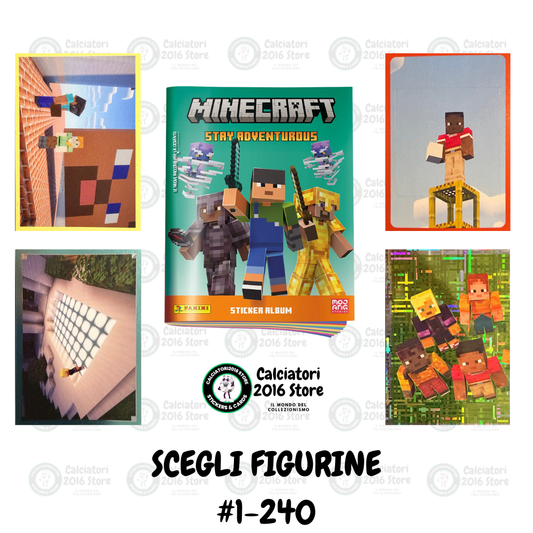 Minecraft Panini 2026 - Scegli figurine da 1 a 240