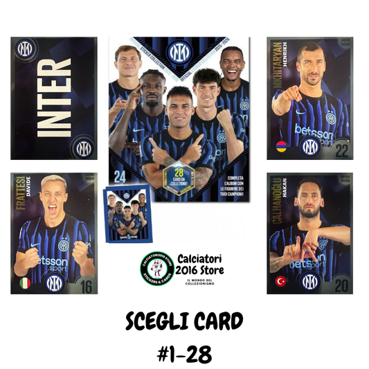 Inter Euro Publishing 2025/26 - Scegli Card da I1 a I28