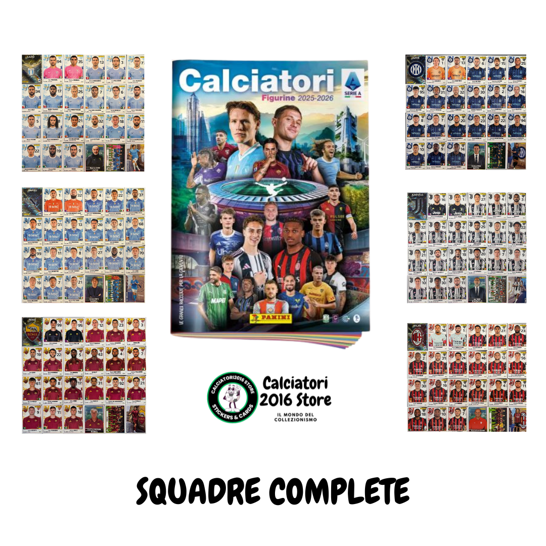 Calciatori Panini 2025 -26 - squadre complete a scelta