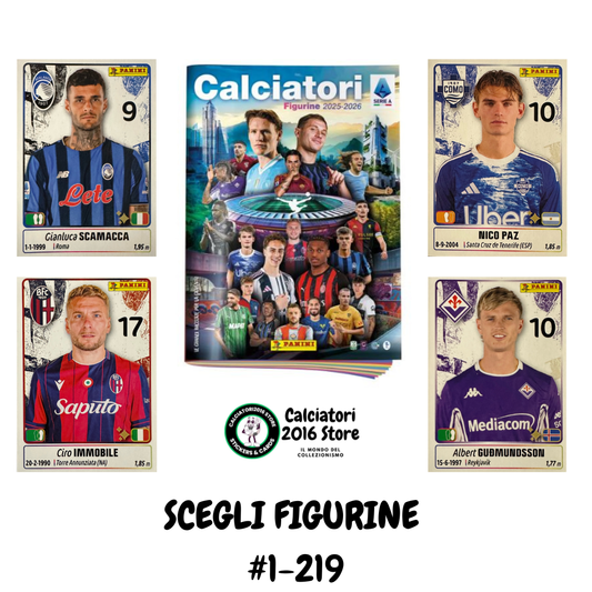 Calciatori Panini 2025/26 - Scegli figurina da 1 a 219