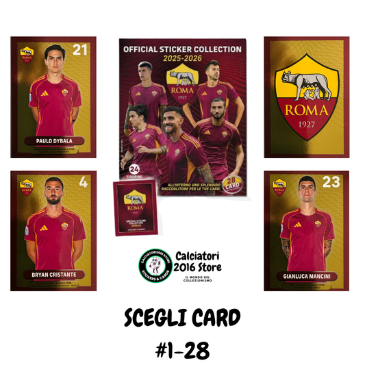 Roma Euro Publishing 2025/26 - Scegli Card da R1 a R28