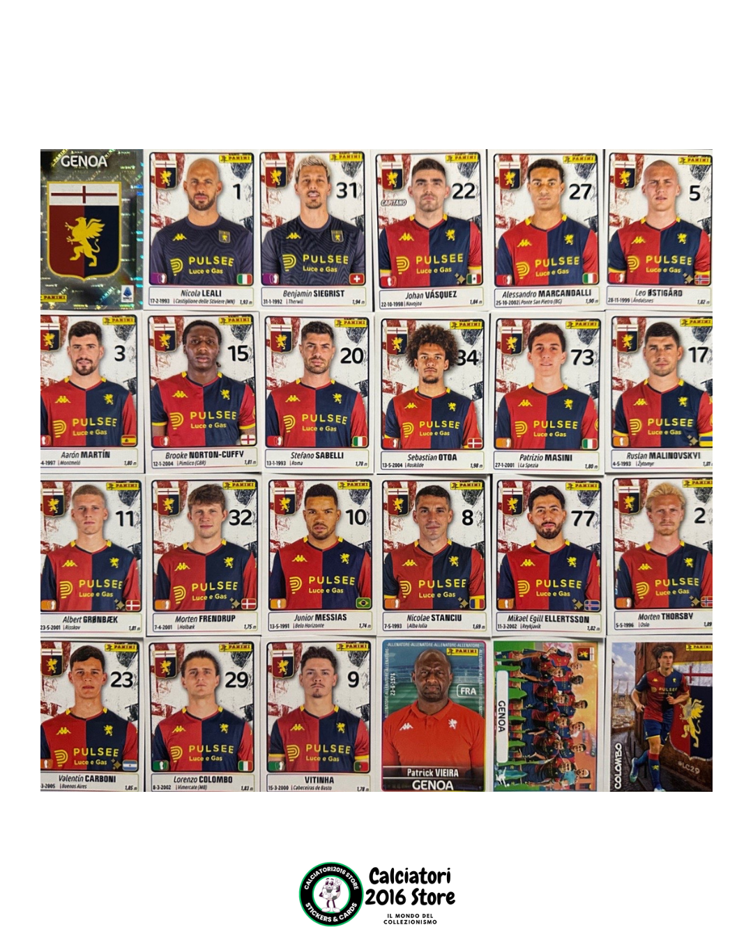 Calciatori Panini 2025 -26 - squadre complete a scelta