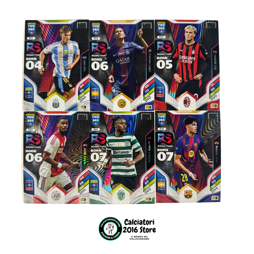 Panini Adrenalyn XL FIFA 365 2026 - 6 Card Rising Star RS1 - RS6