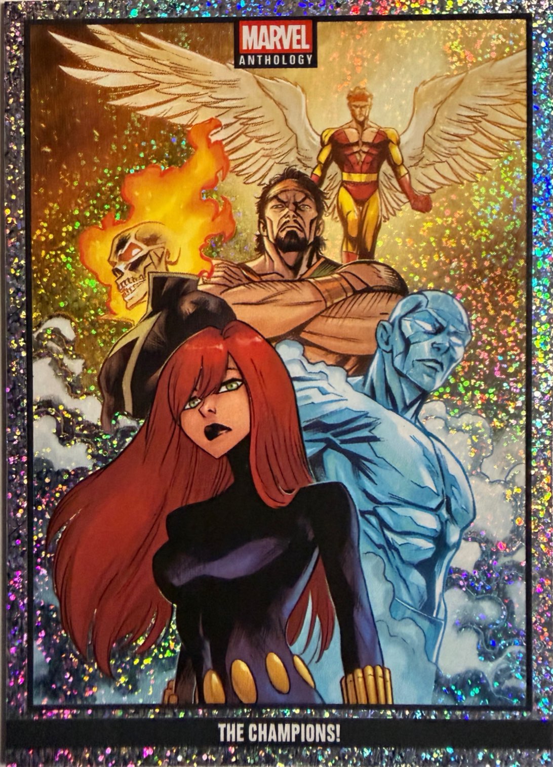 Marvel Anthology Panini - Box vuoto + set completo 100 Parallel Stardust Holo