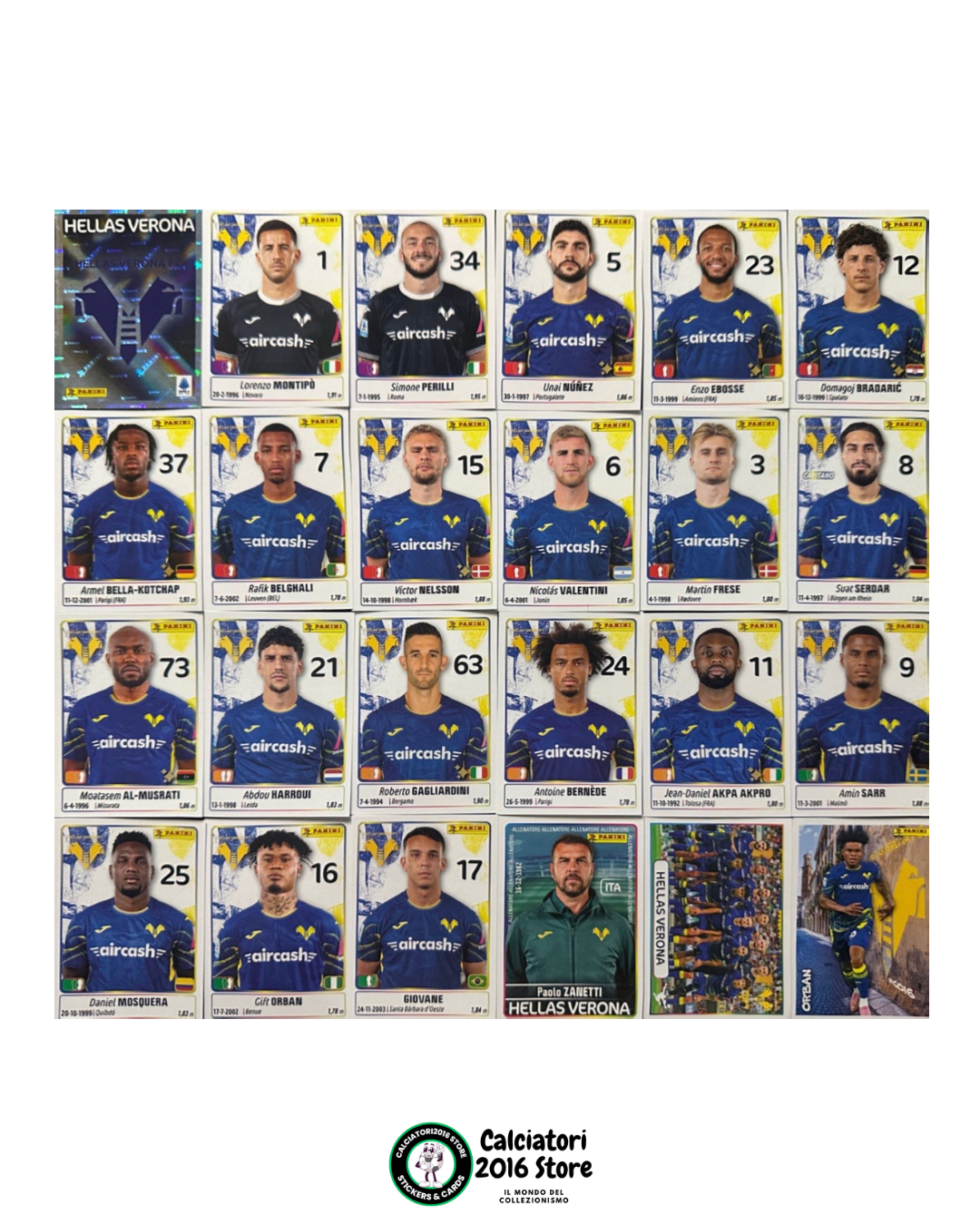 Calciatori Panini 2025 -26 - squadre complete a scelta