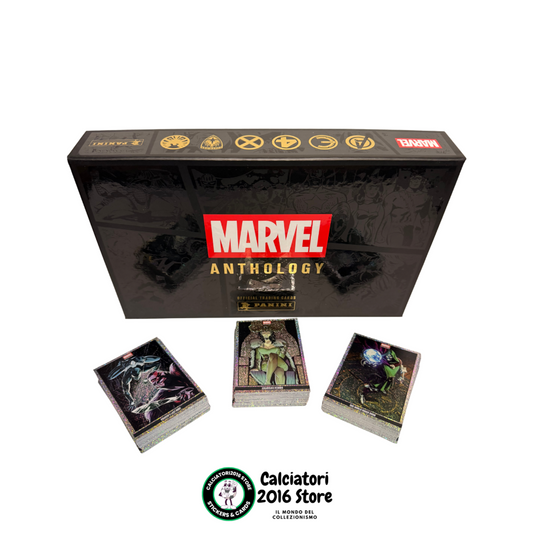 Marvel Anthology Panini - Box vuoto + set completo 100 Parallel Stardust Holo
