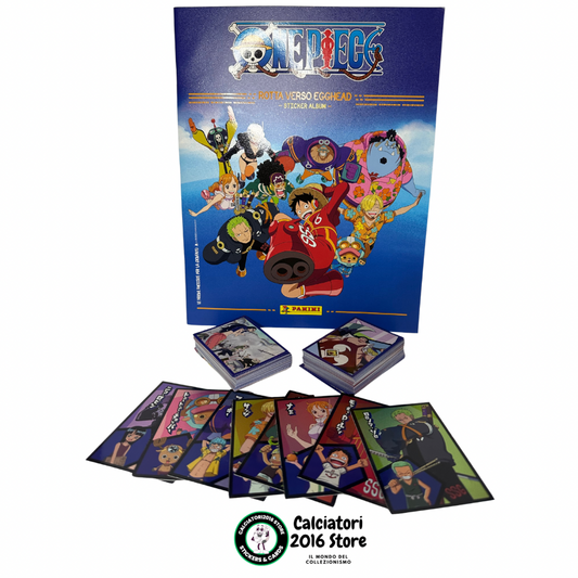 One Piece Panini Rotta verso Egghead – Album Vuoto + Set 204 Figurine + 8 Limited Edition