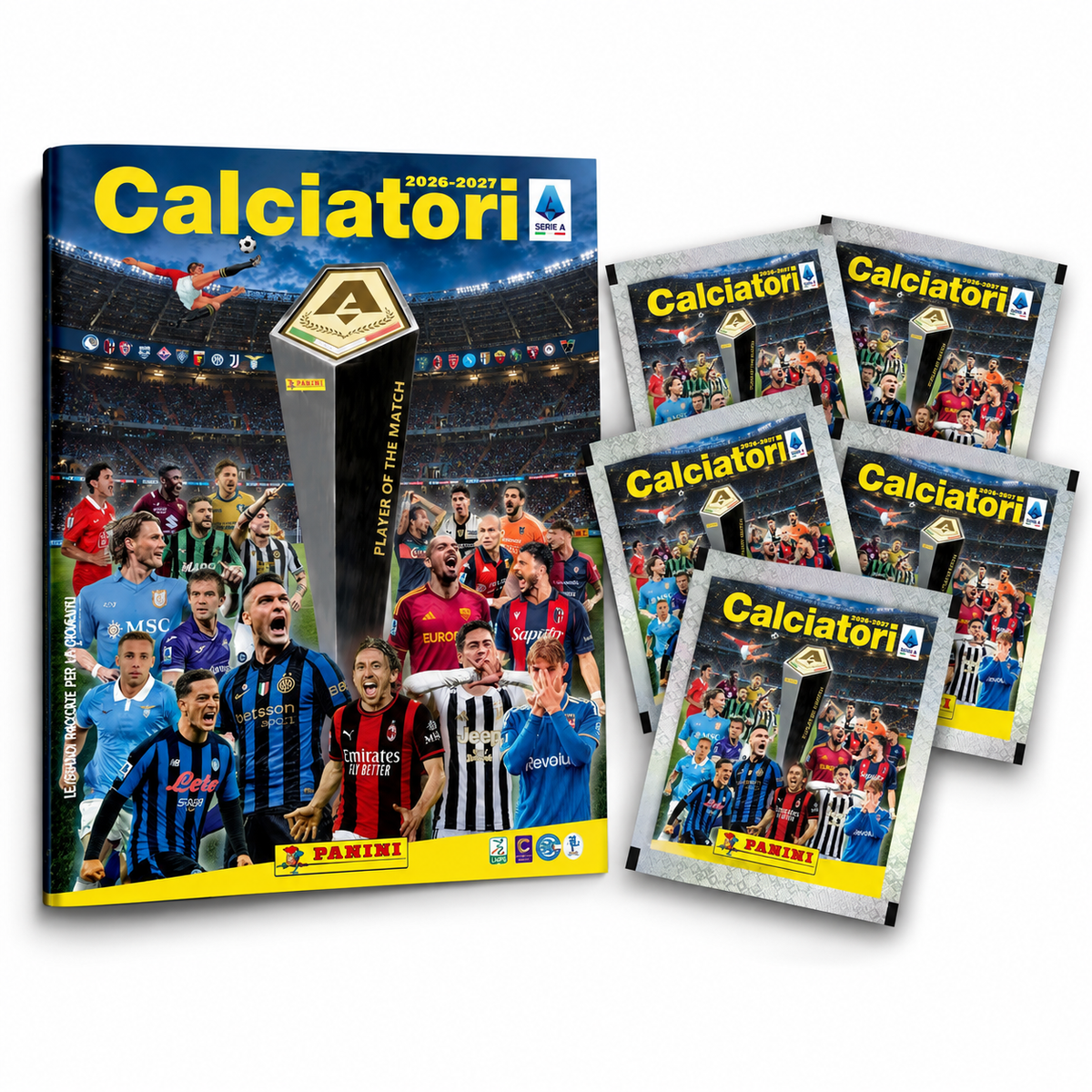 Calciatori Panini 2026/27 - Album vuoto + Set completo 609 Figurine