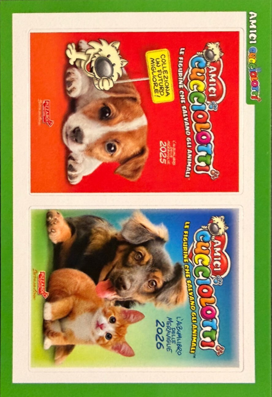 Amici Cucciolotti 2026 Pizzardi Editore - Figurine a Scelta 1-250