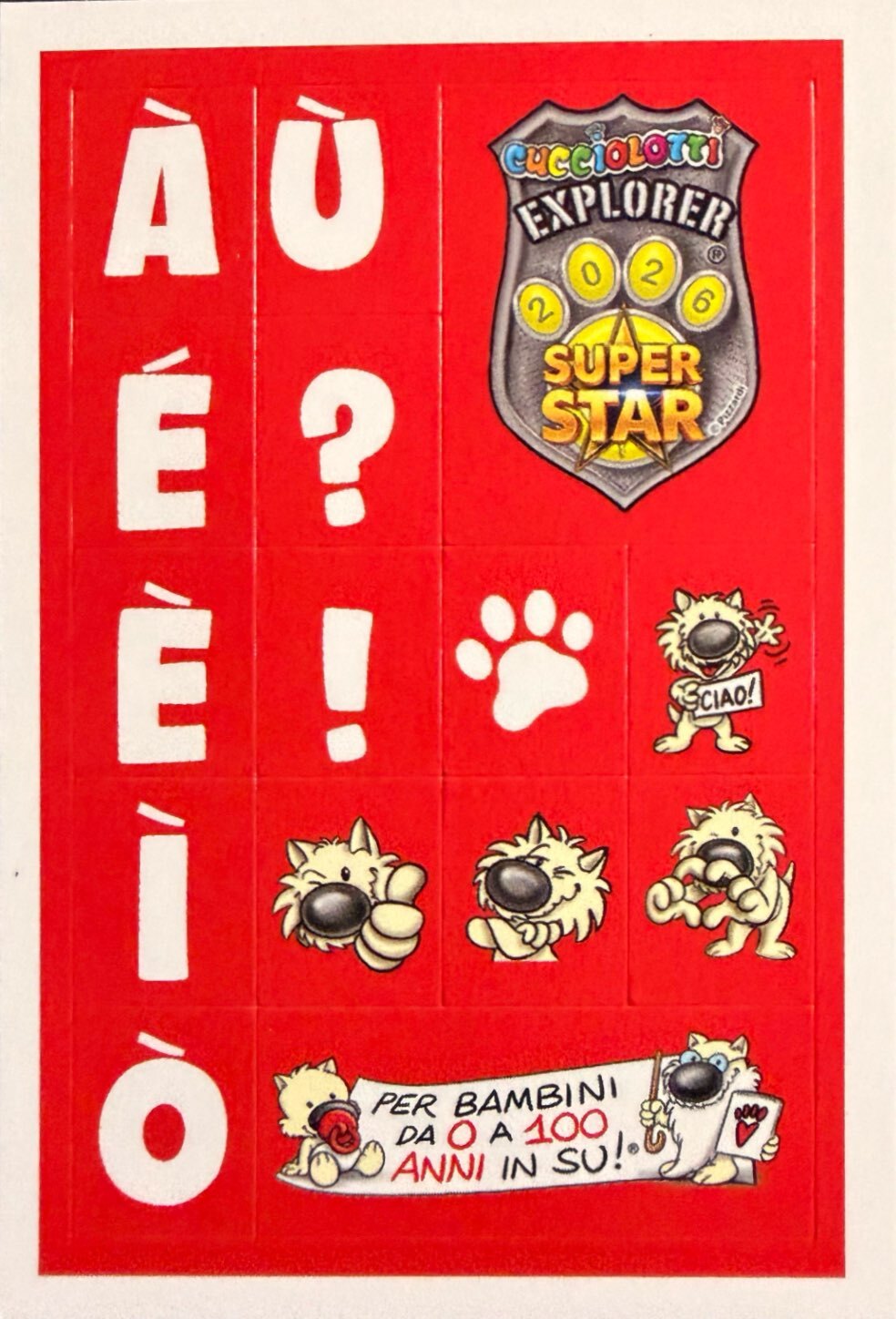 Amici Cucciolotti 2026 Pizzardi Editore - Figurine a scelta da 251 a 460 MD MS Tattoo