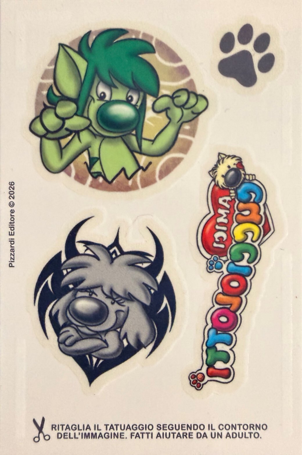 Amici Cucciolotti 2026 Pizzardi Editore - Figurine a scelta da 251 a 460 MD MS Tattoo