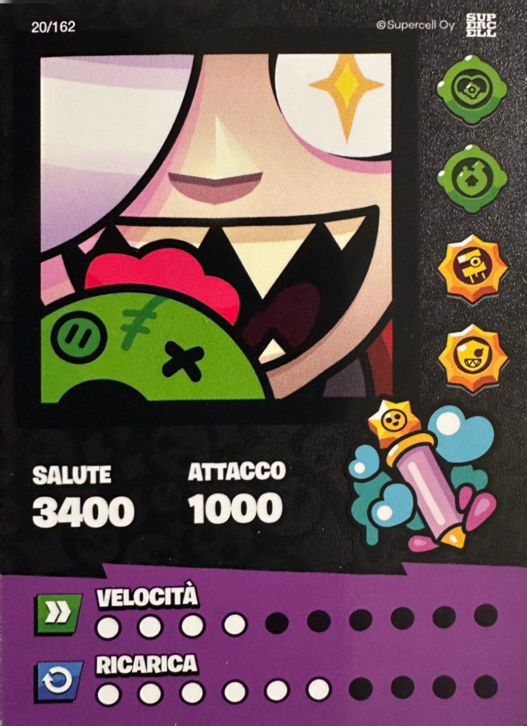 Brawl Stars Official Card Collection 2025 Diramix - Card Base Metal a scelta 1-162