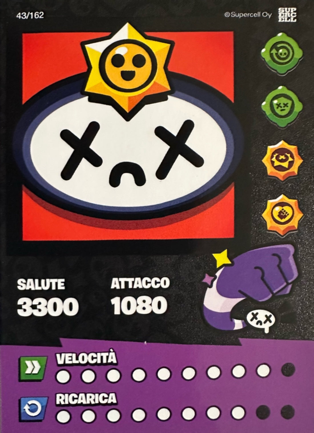 Brawl Stars Official Card Collection 2025 Diramix - Card Base Metal a scelta 1-162
