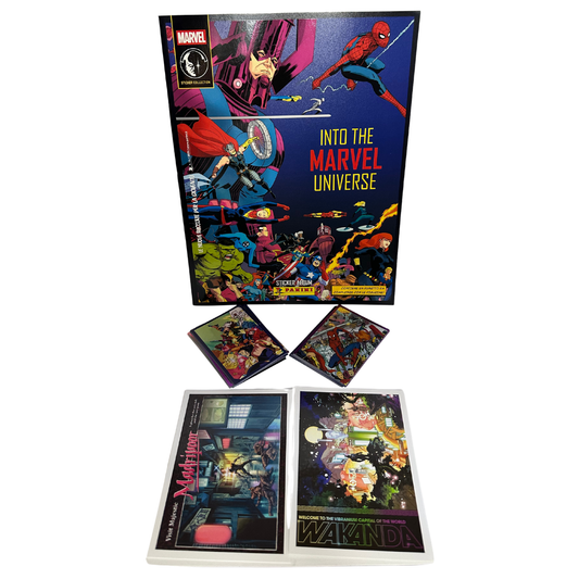 Panini Into the Marvel Universe 2025 - Album + lotto 70 figurine + 2 Limited
