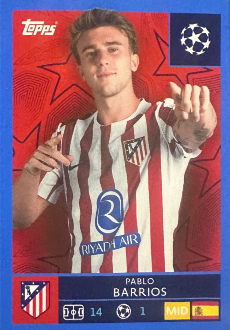 Topps UCL Champions League 2025/26 - Scegli Figurina Parallel Blue Black Red