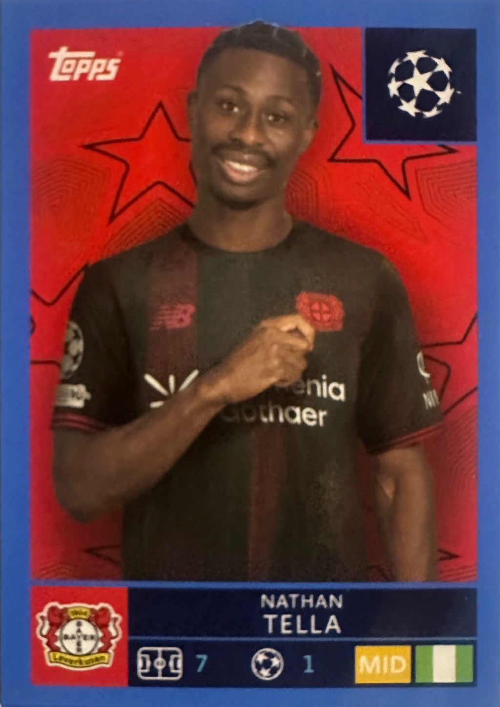 Topps UCL Champions League 2025/26 - Scegli Figurina Parallel Blue Black Red