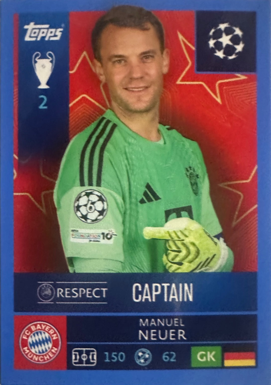 Topps UCL Champions League 2025/26 - Scegli Figurina Parallel Blue Black Red